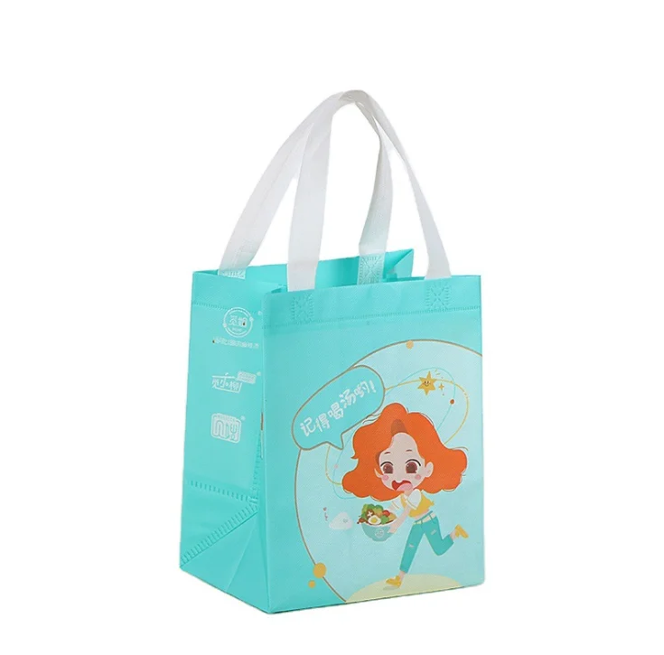 

hot selling full color fabric shopping use bopp laminated non-woven bag