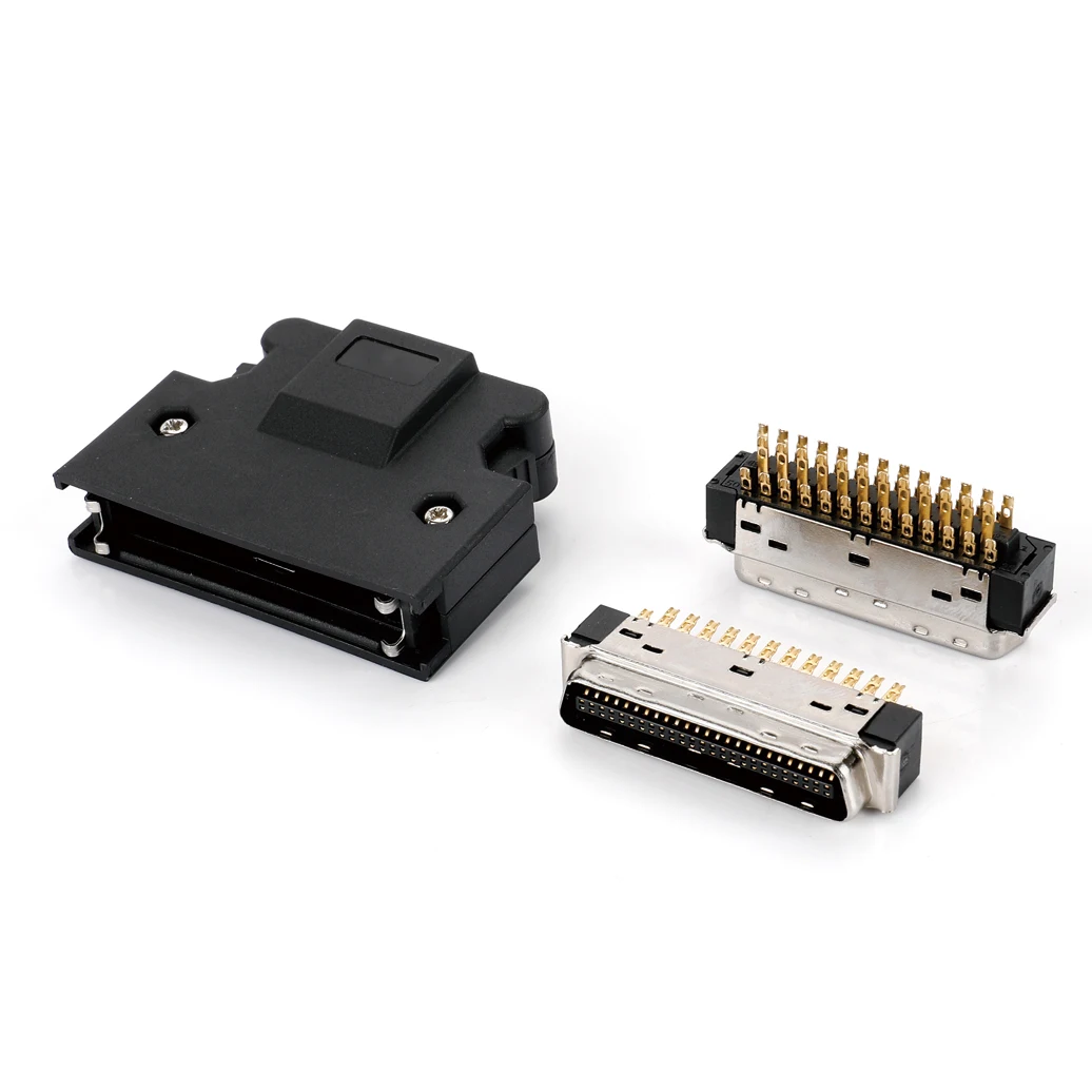 

MDR 50Pin 0.050" male connector with spring latch 10150-3000PE scsi 50pin for cable