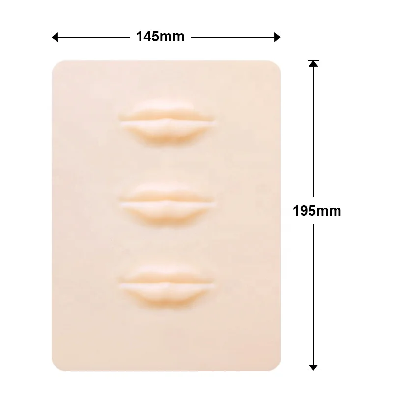 

Beauty Module Piercing Stereoscopic Tattoo 3D Double Side Permanent Silicone Thick Lip Microblading Practice Skin