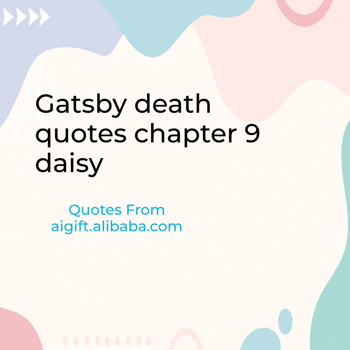 gatsby death quotes chapter 9 daisy