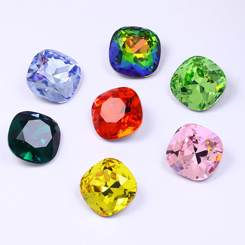

Dongzhou Square Shaped Point Back 3D Rhinestones K9 Glass Fancy Crystal Stone for Handmade Jewelry Clothing Accessories