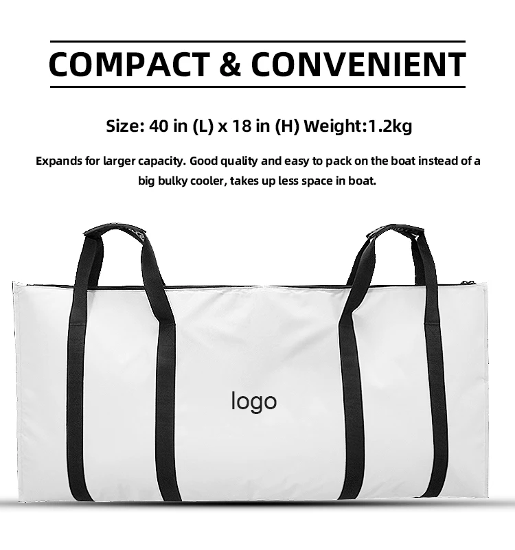 Leakproof Fishing Outdoors Insulated Carry Pack Fish Cooler Bag With