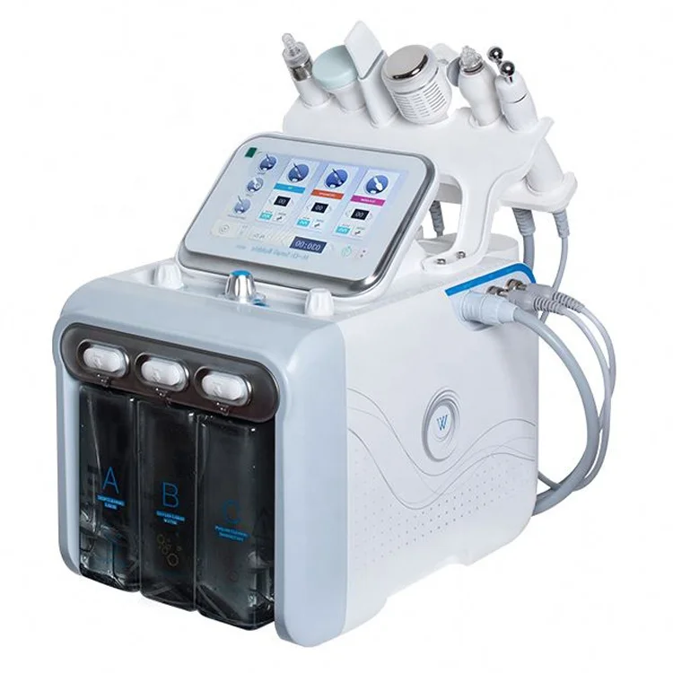 

Korea 6 In1 H2 O2 Facial Oxygen Bubble Hydra Beauty Dermabrasion Machine For Spa