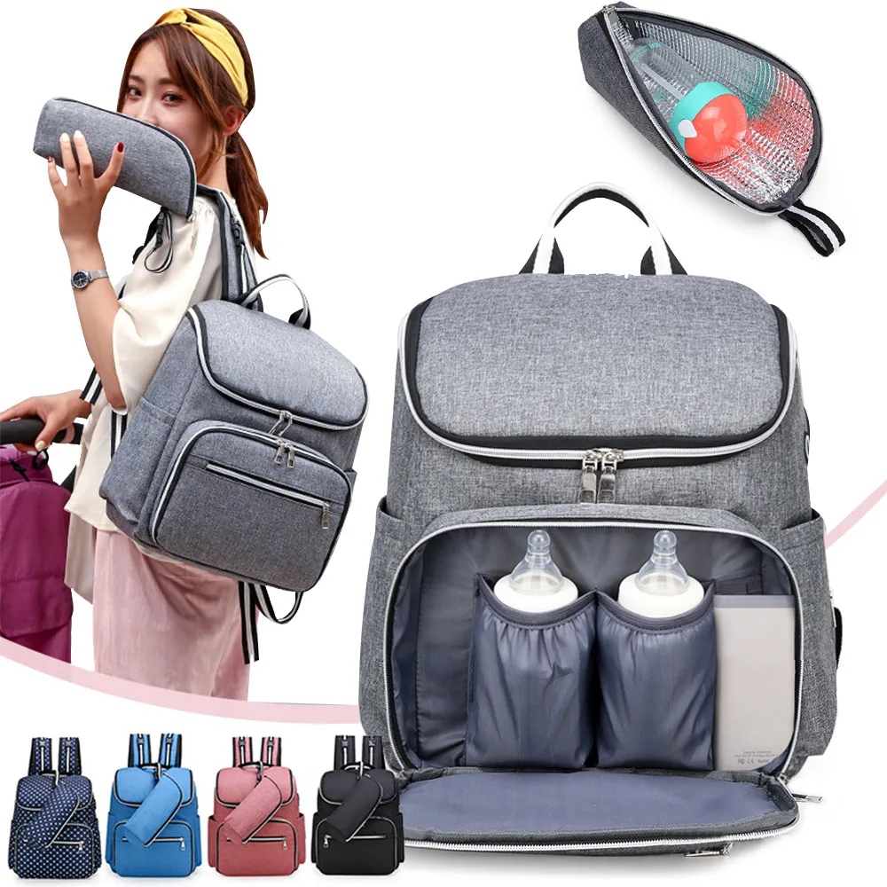 

Multi-function diaper backpack mommy nappy backpack sac a langer wickeltasche maternity diaper bag for travel baby care, 5 colors