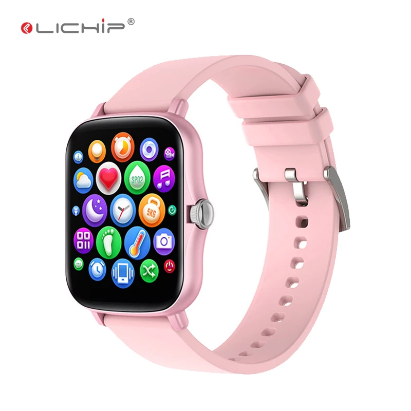 

LICHIP L130 relojes smart watch w26 12 reloj inteligente 2020 relogio montre smartwatch IWO serie 6 seri call, Black, gold, silver