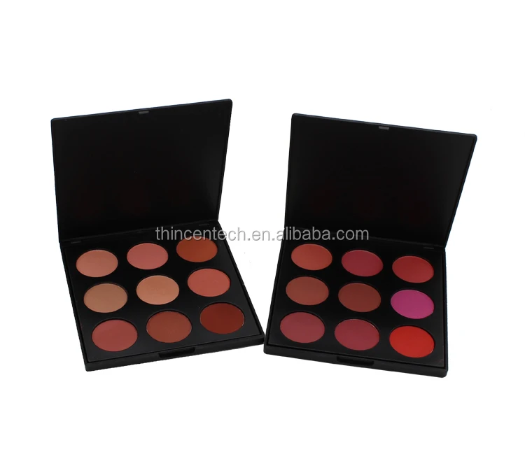 Fashion Popular Matte Pressed Powder Blusher Palette Cheek Makeup Custom Blush