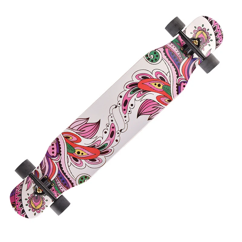 

Street Sport New Designs Professional Hardwood Maple Deck Skateboard Custom Long Skateboard 4 Wheel