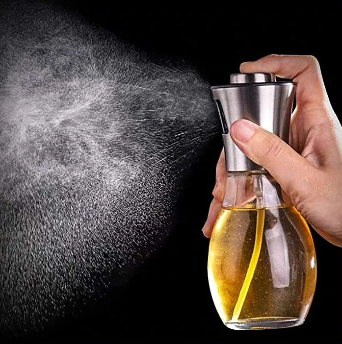 

Novel Design Glass 200 ML Oil Sprayer Refillable Olive Oil Spray Bottle For Cooking, Baking, Roasting, Picture