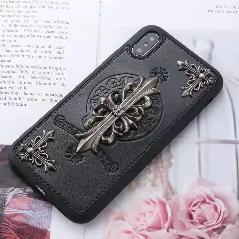 

Croxin army flower personality trendy brand silicone leather phone case, suitable for iphone 11 / 11/12 pro max phone case