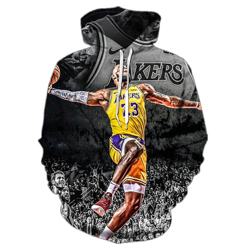 

Cheap Sports wear Custom Logo Pullover Sublimation full 3D printing 1pc Men's Number 23 James Hoodie, Multi