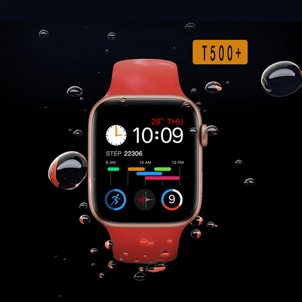 

Free Shipping 1 Sample OK Full Screen T500 Plus 1.75 Inch Smartwatch BT Call reloj Smart Android Smart Watches