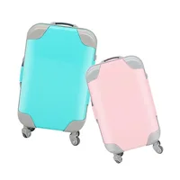 

Wholesale mini suitcase luggage eyelash case mink lashes box private label 25mm eyelashes 3d with custom packaging