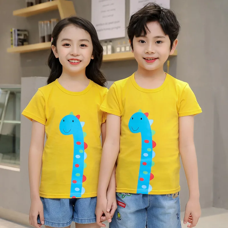

Wholesale summer children's short-sleeved T-shirt cartoon boys and girls tops, Picture shows