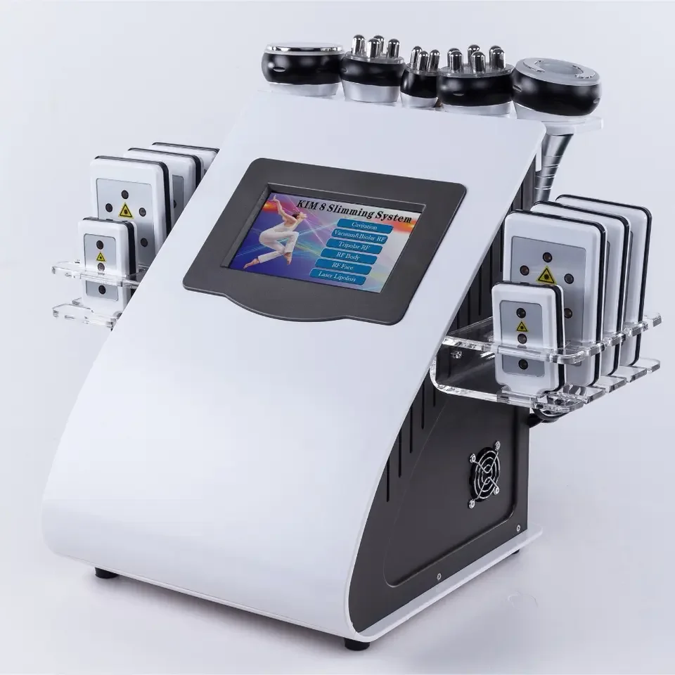 

Newest Products 2023 6 in 1 multifunctional 40k or 80k Vacuum Cavitation System rf lipo laser weight loss Cavitation machine 80k
