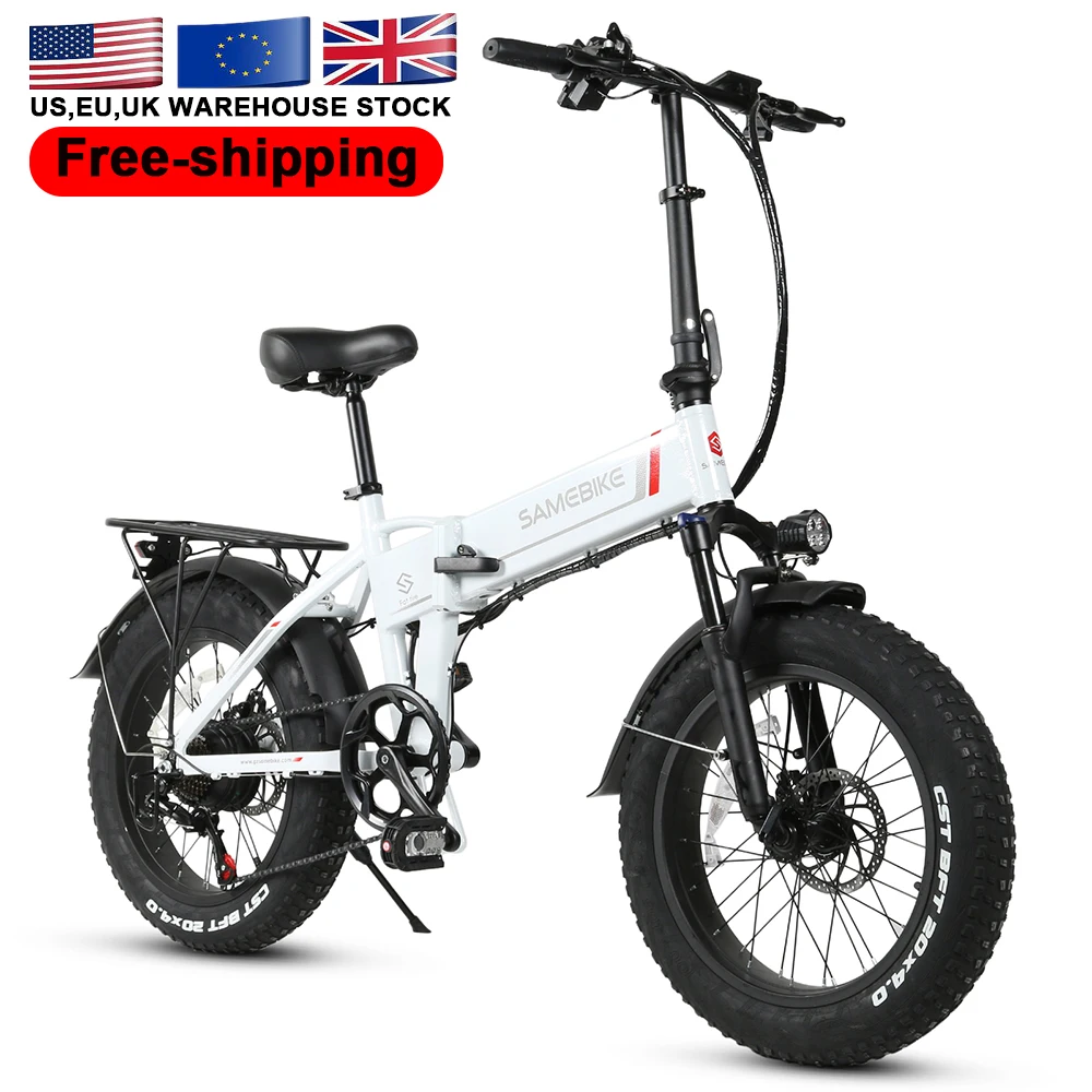 

72h delivery SAMEBIKE Full Suspension 48V10Ah Removable Lithium Battery 500w Fat Tire US Warehouse Ebike