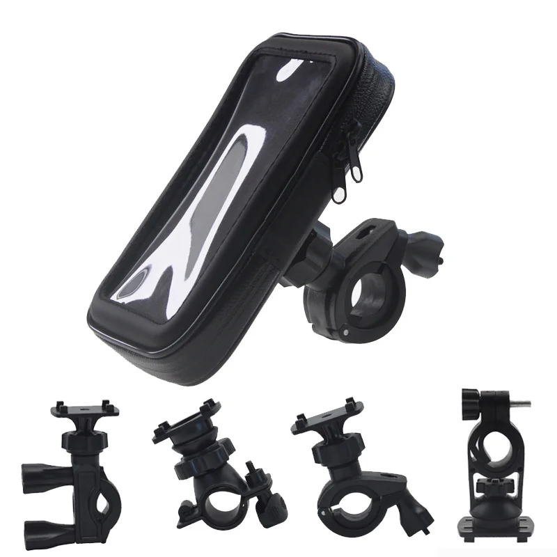 

Universal Waterproof Bike Mobile Phone Mount Holder Bag, Black