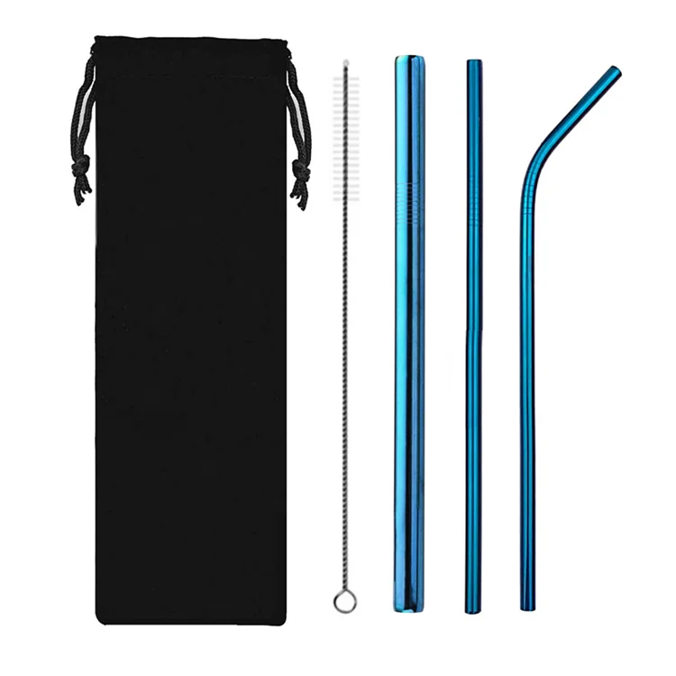 

Eco Friendly Metal Drinking Straw Accessories 12mm Tumbler Straw, Silver,black,blue,gold,rose gold,purple