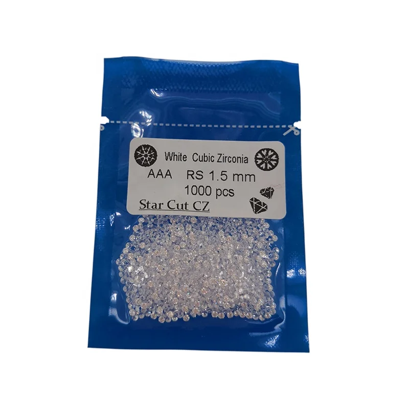 3A Cubic Zirconia Diamond Round Cut Big Discount 1mm cz