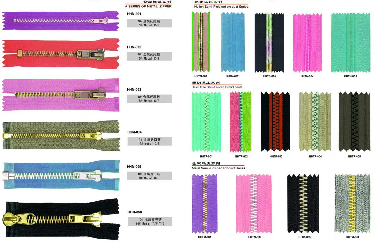 metal zipper