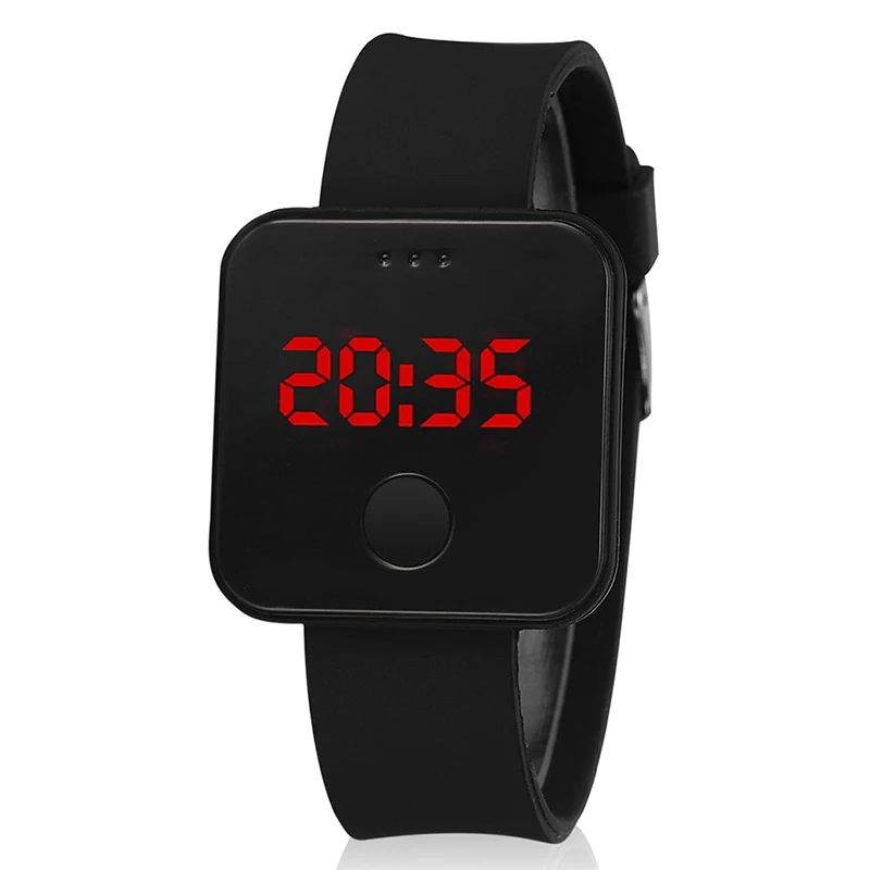 

Touch screen LED leisure watch new popular simple wrist watch silicone men sports watch (KWT2185), As the picture