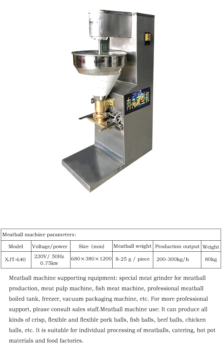 Commercial Automatic Stuffed Fishball Maker Meat Ball Fish Ball Rolling ...