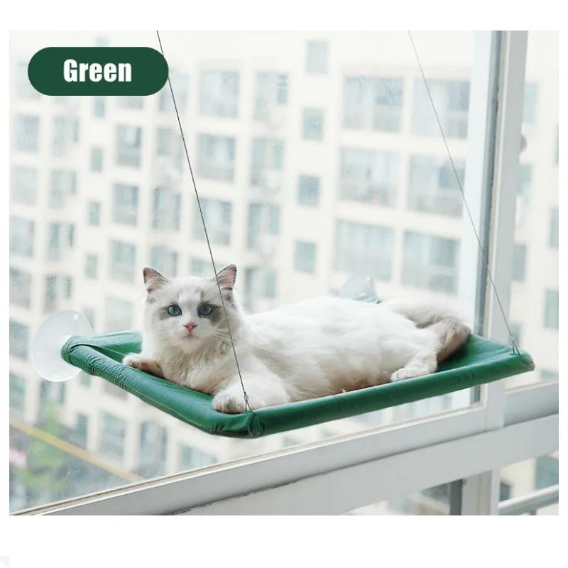 

Amazon Top Window Rperch Modern Hanging Elevated Washable Breathable Pet Kitten Cat Hammock Beds, Picture