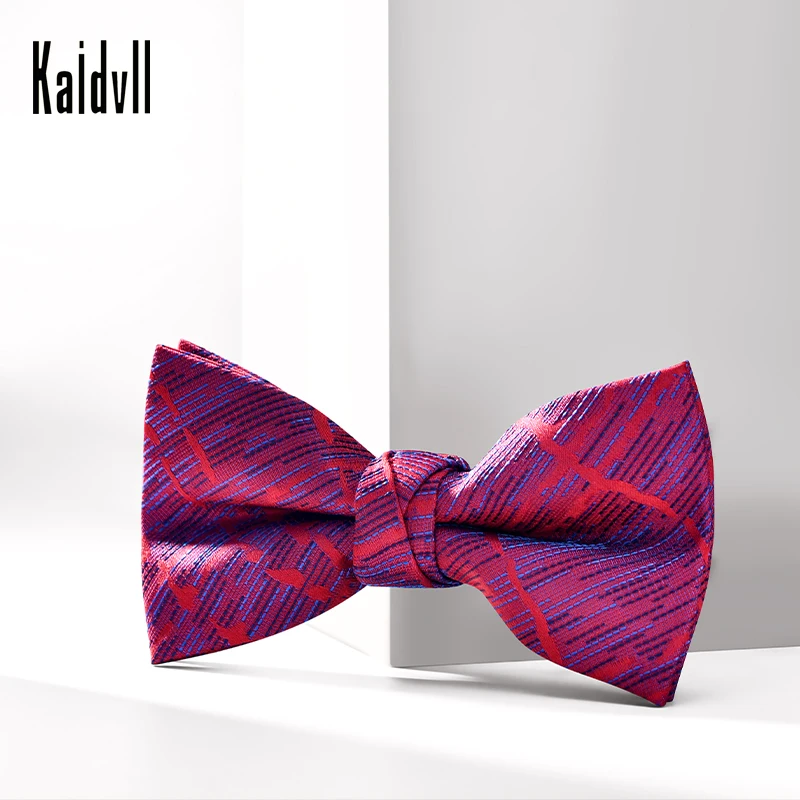 
Ready To Ship Pre-tied Custom Embroidered Glow Private Label Bow Tie for boys and men 