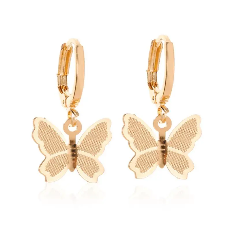 

Fashion earrings sweet frosted butterfly earrings female sweet wild simple style earrings