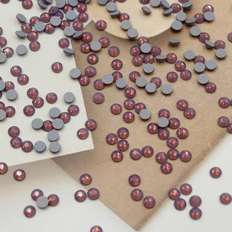 

Sparkling Special Cyclamen Opal Colors Christmas Iron on Rhinestone Transfer Design for DIY Necklace Jewelry Making