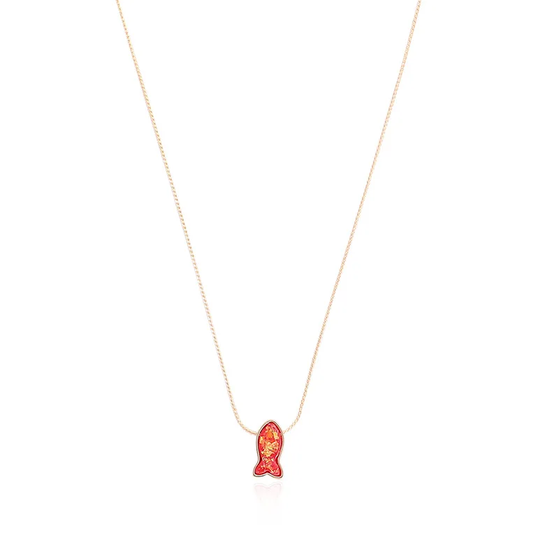 

Multicolor mermaid necklace female personality fashion women clavicle necklace