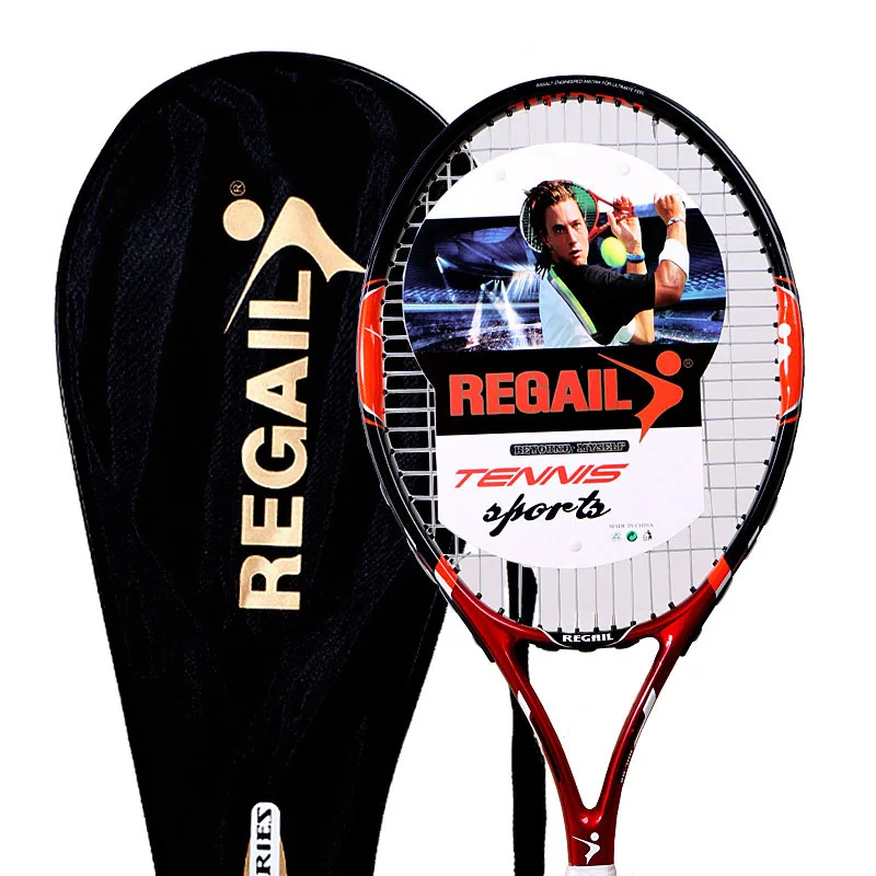 

High Quality Tennis Racket Professional Design Custom Logo adult Tennis Racket, Blue, red, black