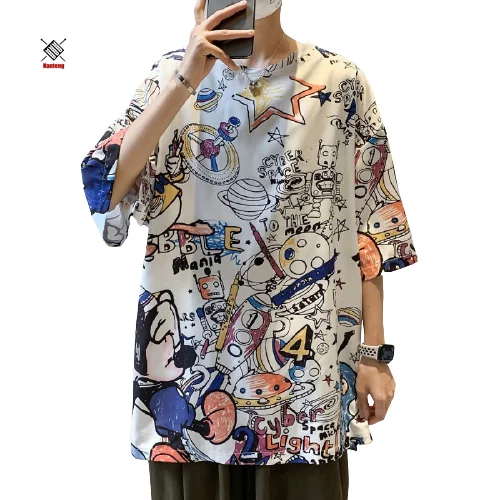 

Custom Fashion Casual Brand Sublimation Printed T shirts Men 3d T-shirts Tee Short Sleeve Cotton T Shirt