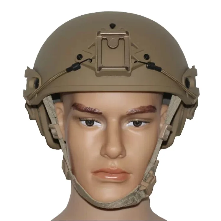 

JJW Police tactical fast ABS airsoft camouflage plastic military combat helmet, Coyote brown