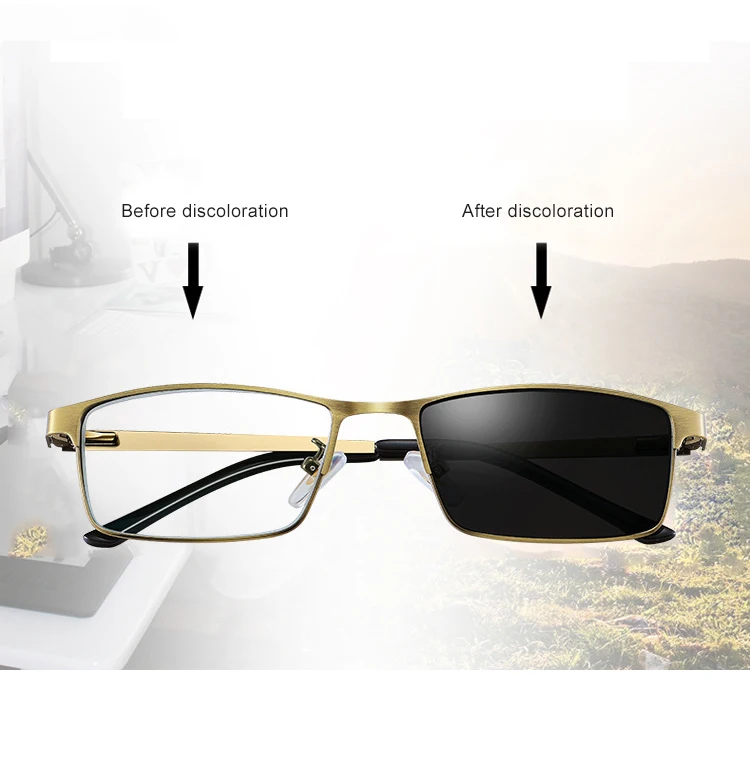 

SKYWAY Intelligent Progressive Multifocal Bifocal Photochromic Anti Blue Light Ray Reading Glasses