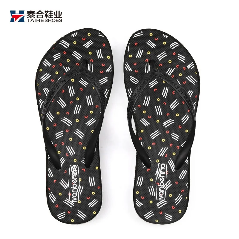 

3D Printing Women EVA Flip Flops With Charms Rubber Flip Flop Slipper, Pink and blue