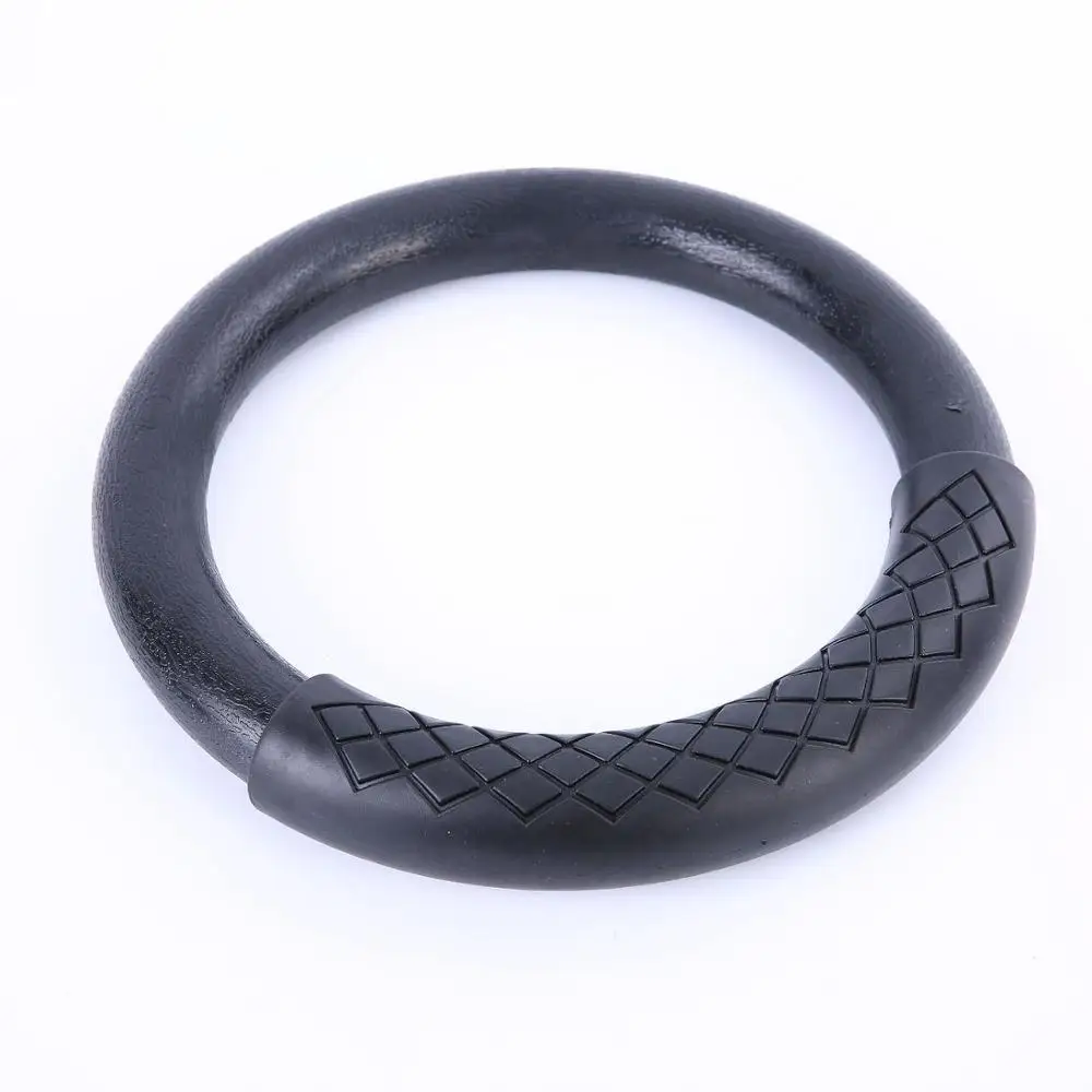

ABS Pull-up Hoop Muscle Ups Gym Training Lifting Ring Household Ring Plastic Rubber Coating Gymnastics Ring, Black