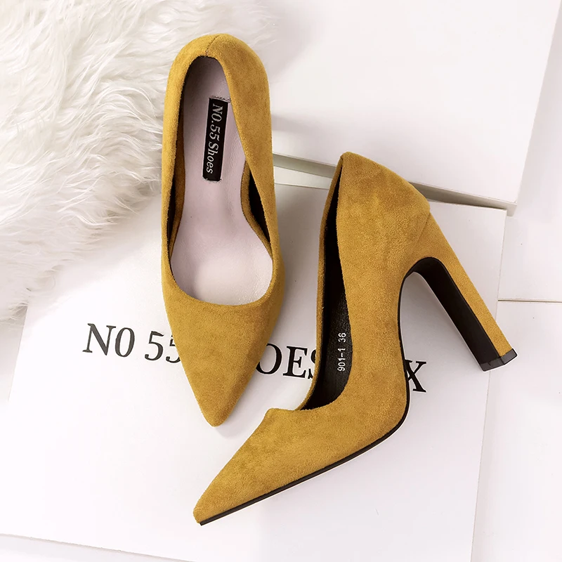 

Wholesale custom suede pointed 2021 sexy latest ladies stiletto heels ladies heels pumps shoes