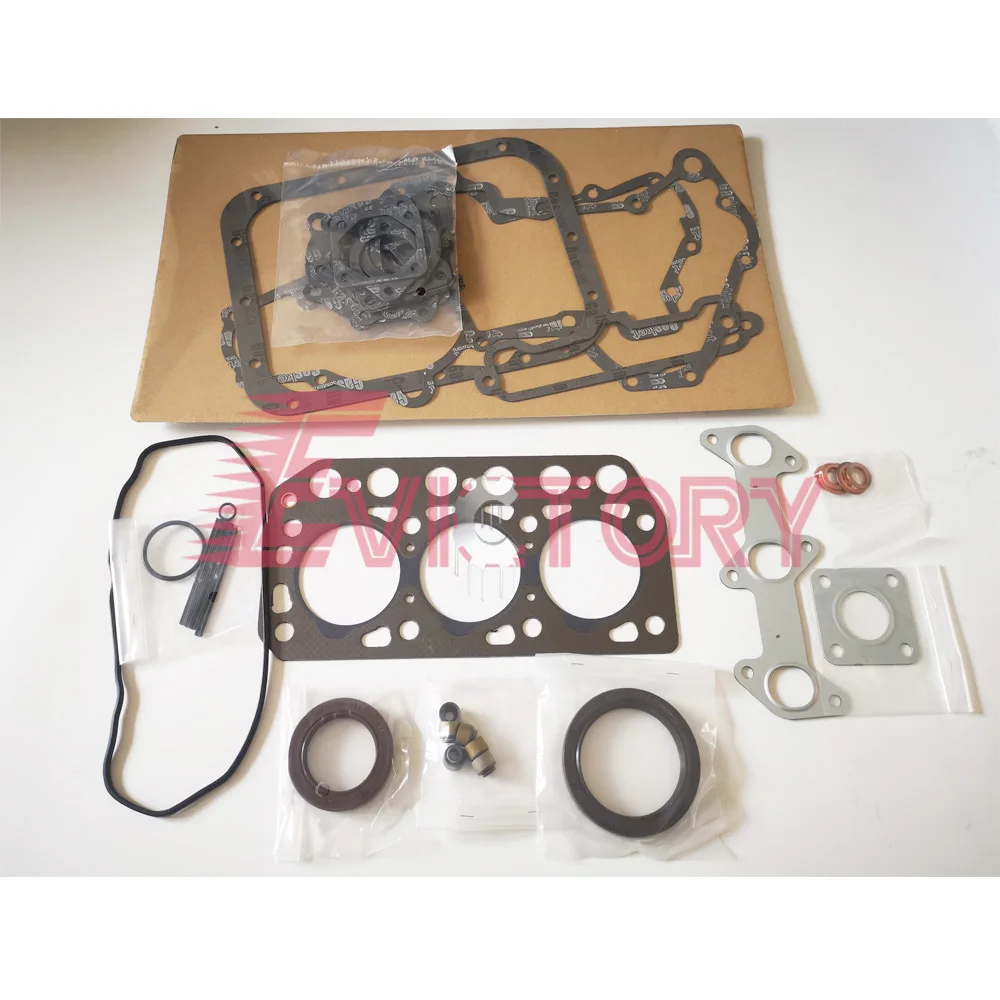 

For MITSUBISHI K3D rebuild overhaul kit Piston ring cylinder head gasket main conrod bearing