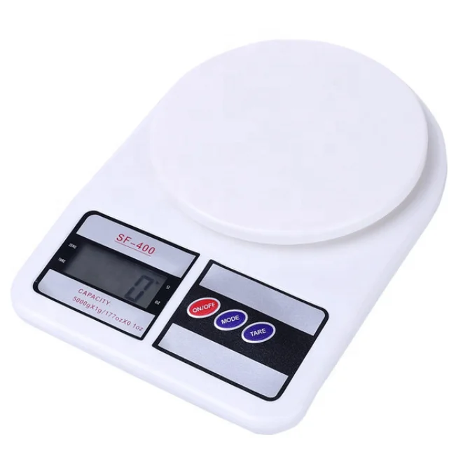 

SF-400 Multifunction Accuracy Nutrition Food Weighing Scales Fashion Top Quality LCD Digital Diet Kitchen Scale, White/yellow/pink