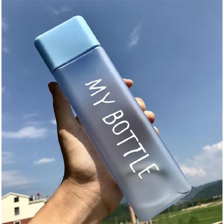 

Mikenda Custom Logo Matt Water Bottle Sell Well Square Water Bottle Plastic, Customized color