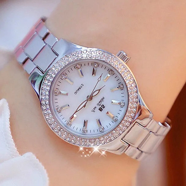 

Top Brand BS BEE SISTER Silver Rose Gold Fancy Lady Watches