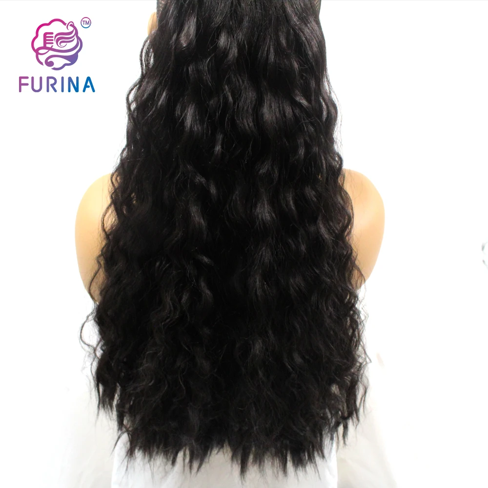 

extra long 26 inch Women's High Temperature Fiber Synthetic Hair Curly Claw Ponytail, Pure colors are available