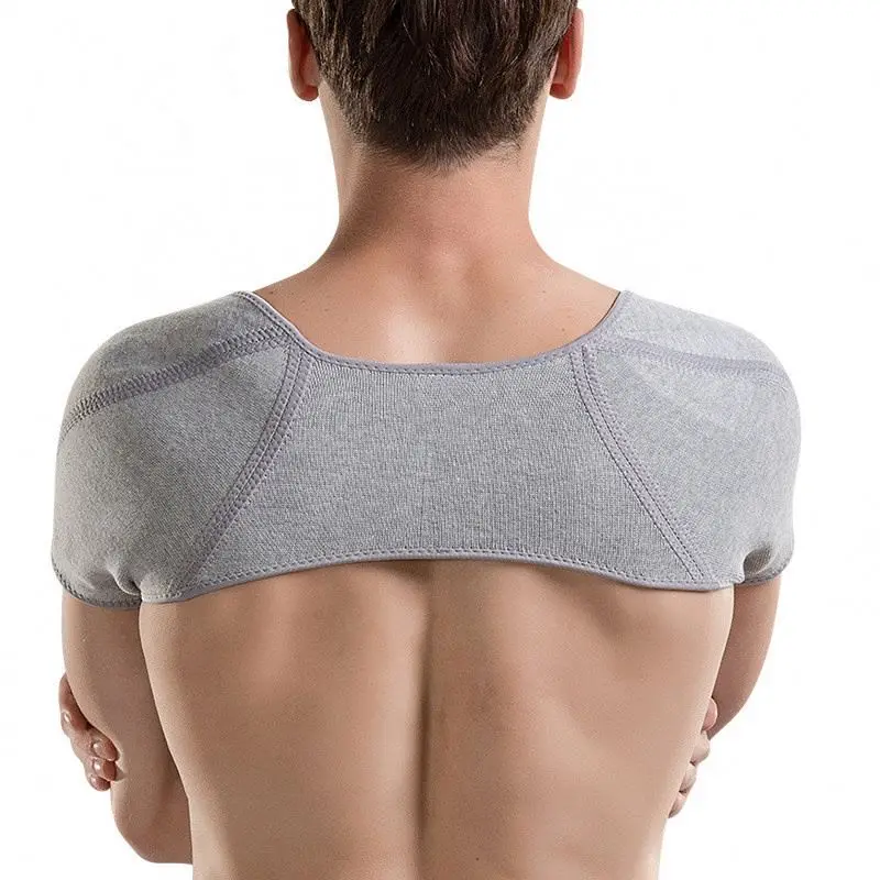 

Custom Breathable Shoulder Support Adjustable Shoulder Brace Pressure Pads Shoulder Compression Sleeve, Grey