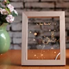 LED Light Up Picture Frame Carved Acrylic Raw Wood Carving Photo Frame