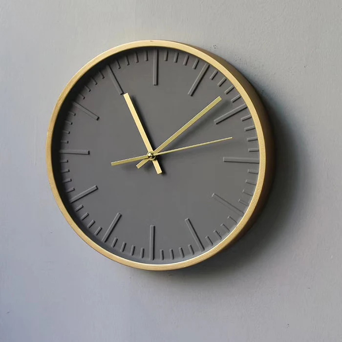 

Handmade Oversized Clock Decorative Big Cement Large Wall Clock, As show or customized