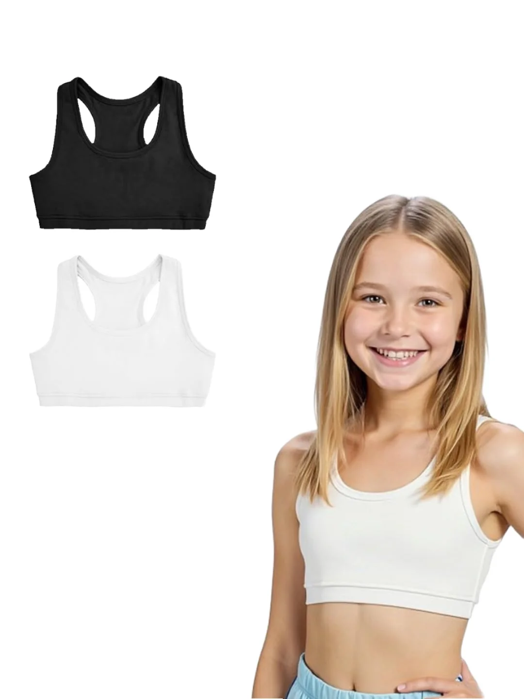 低支撑圆领工字背Sports Bra
