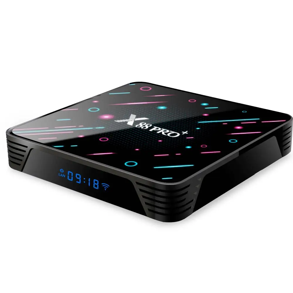 Manufacturer X88 PRO Plus android 9 set top tv box RK3368 OCTA Core 4G RAM 32G 64G 128G ROM 5G wifi smart 4K tv box streaming tv