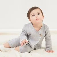 

Newborn kimono style cotton solid color baby clothing full clothes sets