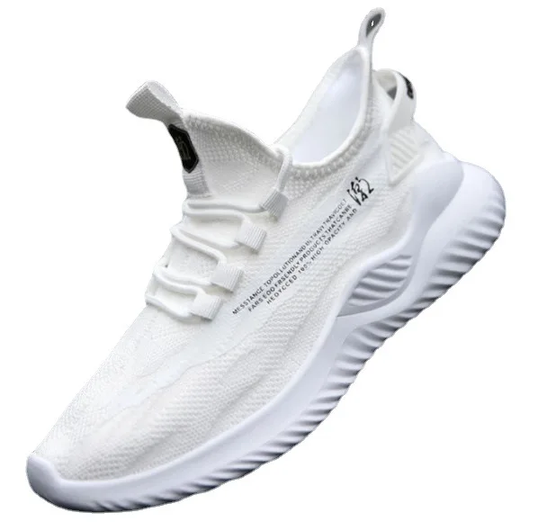 

2022 summer men's shoes Korean fashion sports casual running trendy shoes spring flying mesh sneakers for men, 3 colors