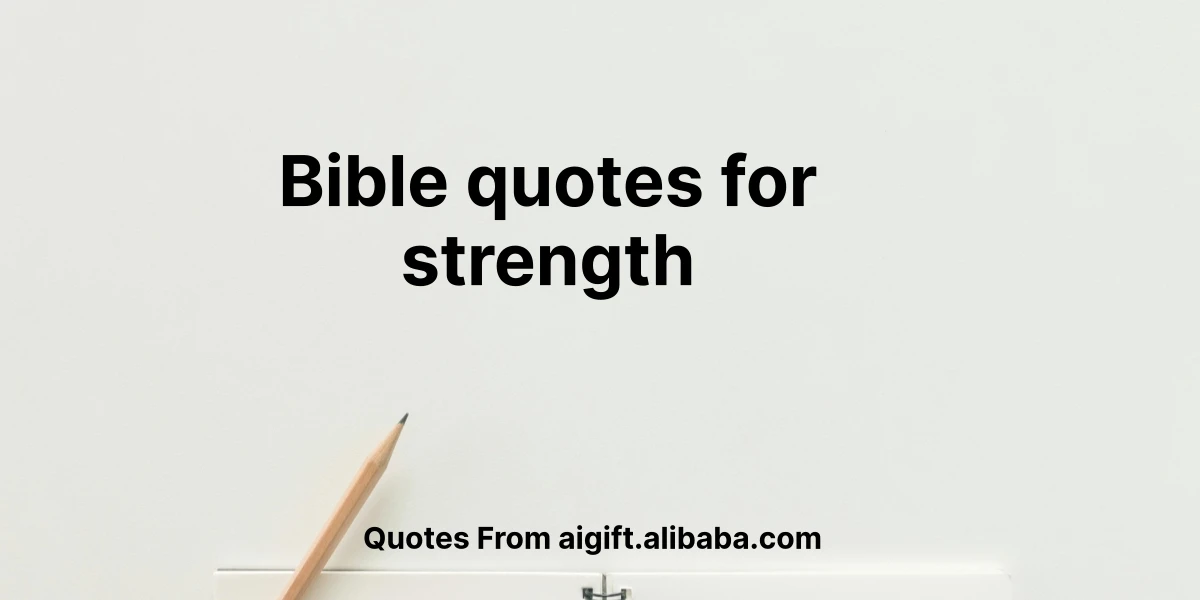 bible quotes for strength